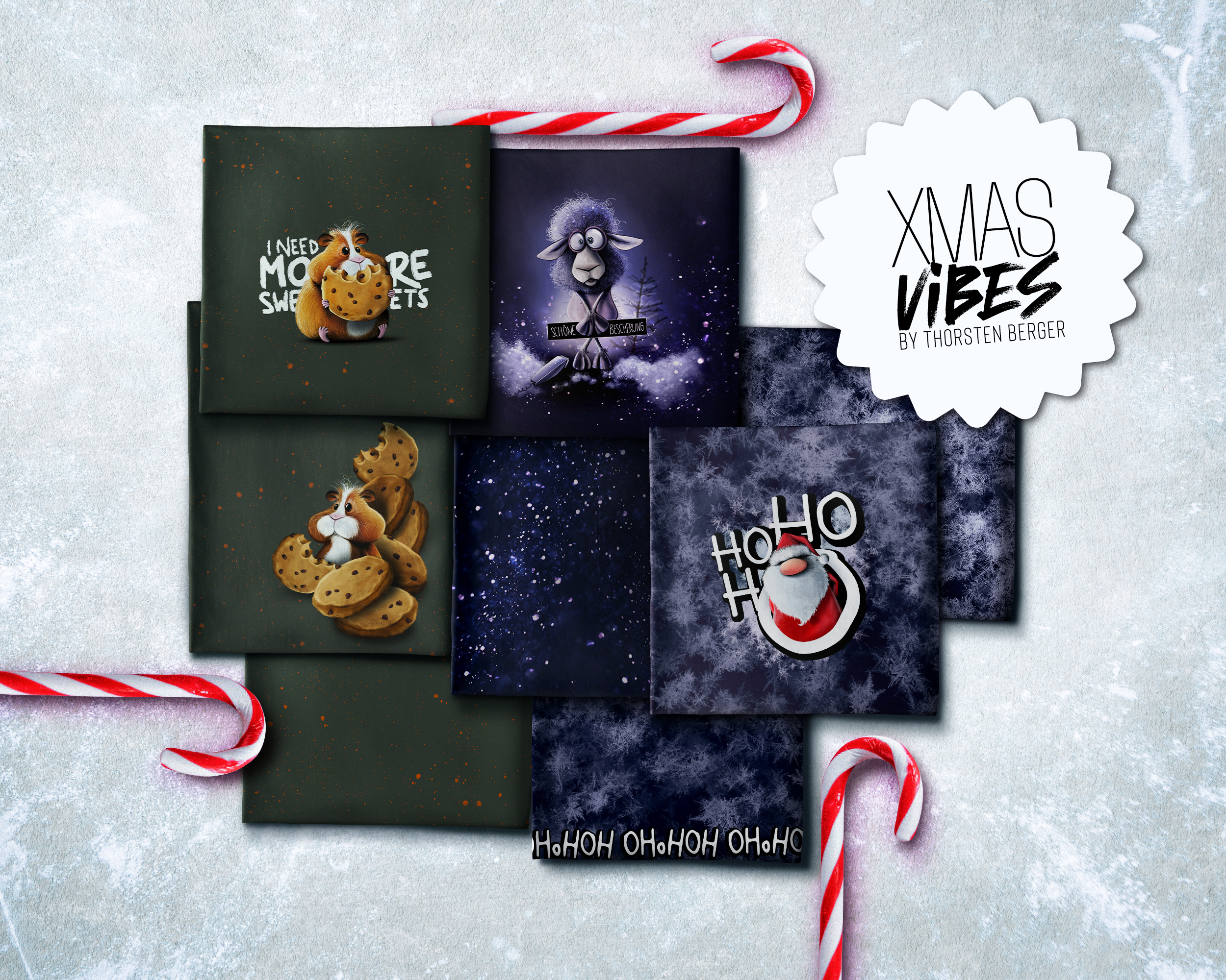 Panel French Terry Xmas Vibes by Thorsten Berger