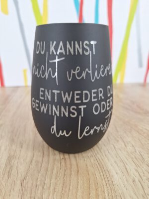 Windlicht schwarz_du kannst nicht verlieren