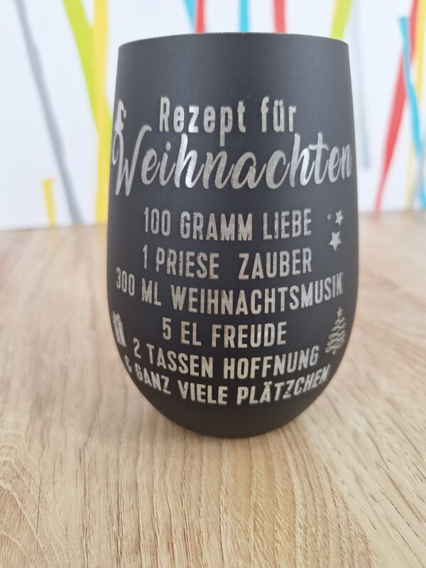 Windlicht schwarz Weihnachtsrezept