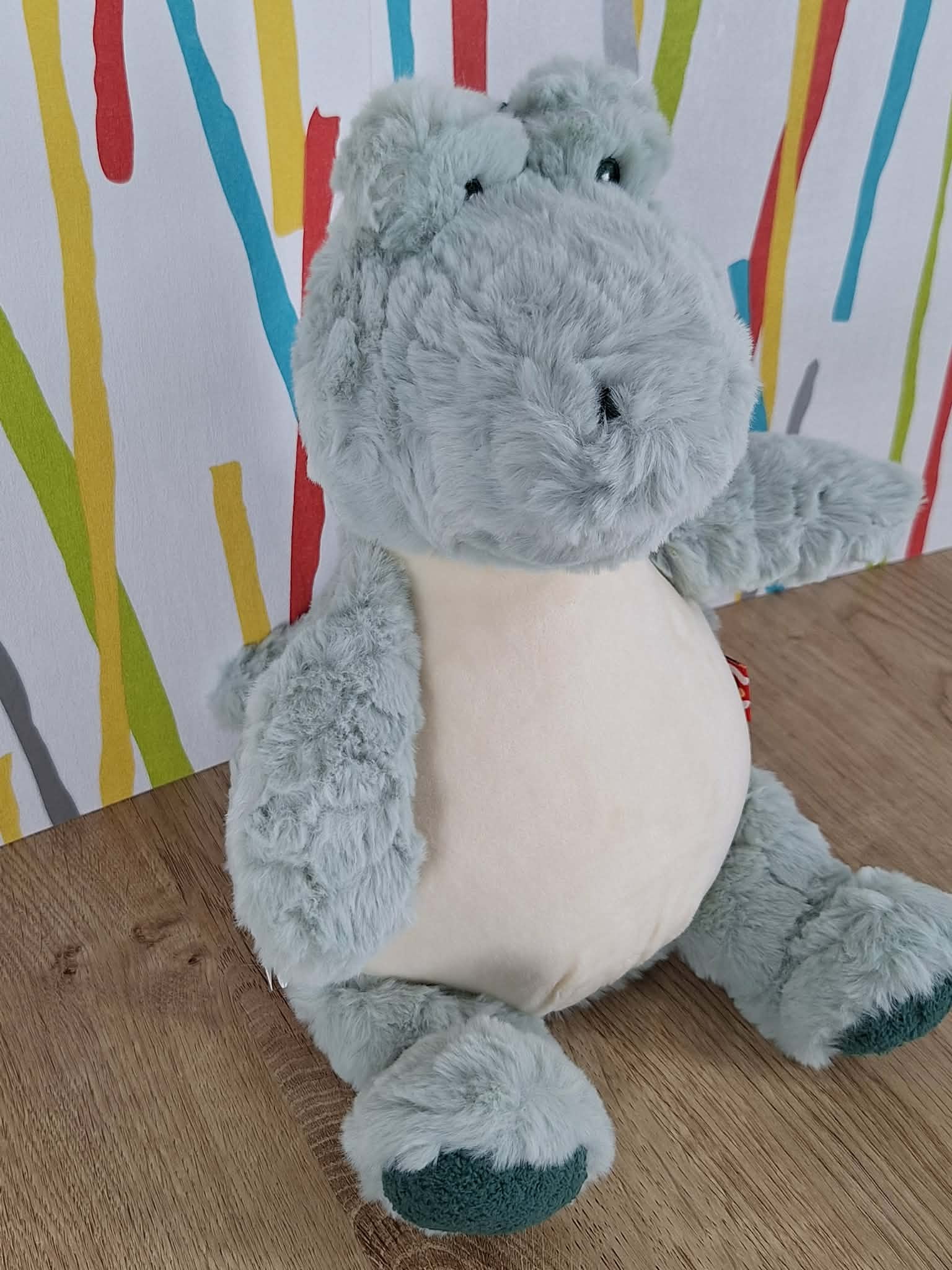 Baby-Krokodil Hugo <br><br>personalisiert mit deinem Namen oder Wunschdesign <br> 2 Hugo, das Krokodil, hat dich zum fressen gern